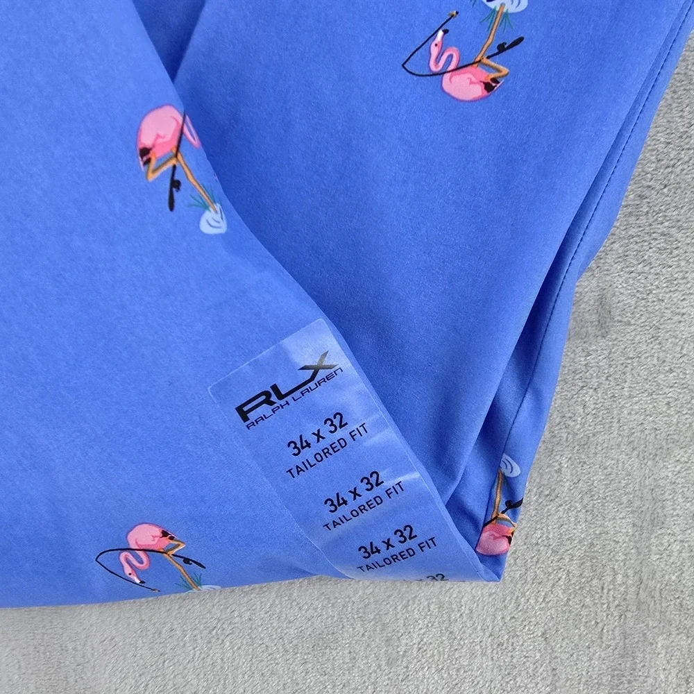 RLX Ralph Lauren Golf Performance Chino Mens 34x32 Flamingo‎ Fishing Wicking New